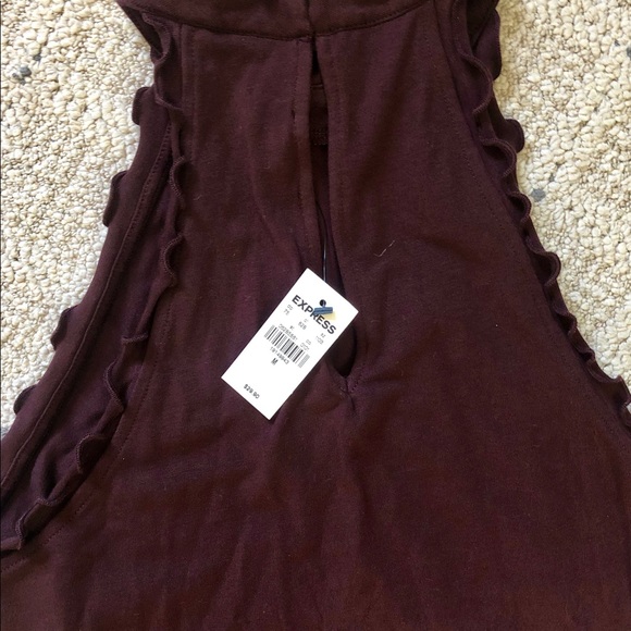 Express Ruffled Halter Tank - Picture 5 of 5